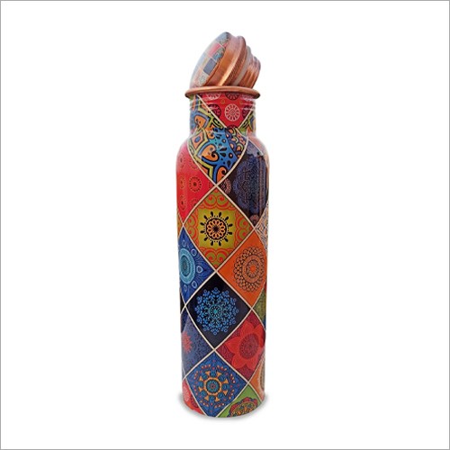 COPPER MEENA PRINT BOTTLE 950 ML